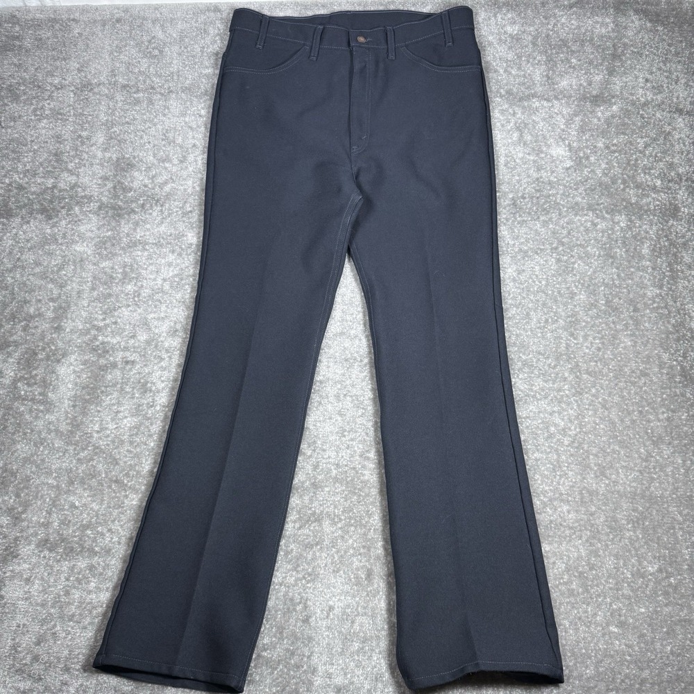 Vintage 90s Levi's Dress‎ Pants Men's 38x34 (36x34) Navy Blue Straight Leg